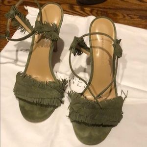 Banana republic Oliver green suede sandal